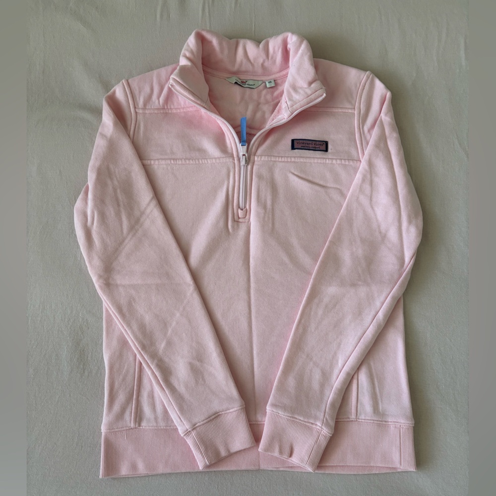 Soft Pink Fleece Jacket with Stand-Up Collar